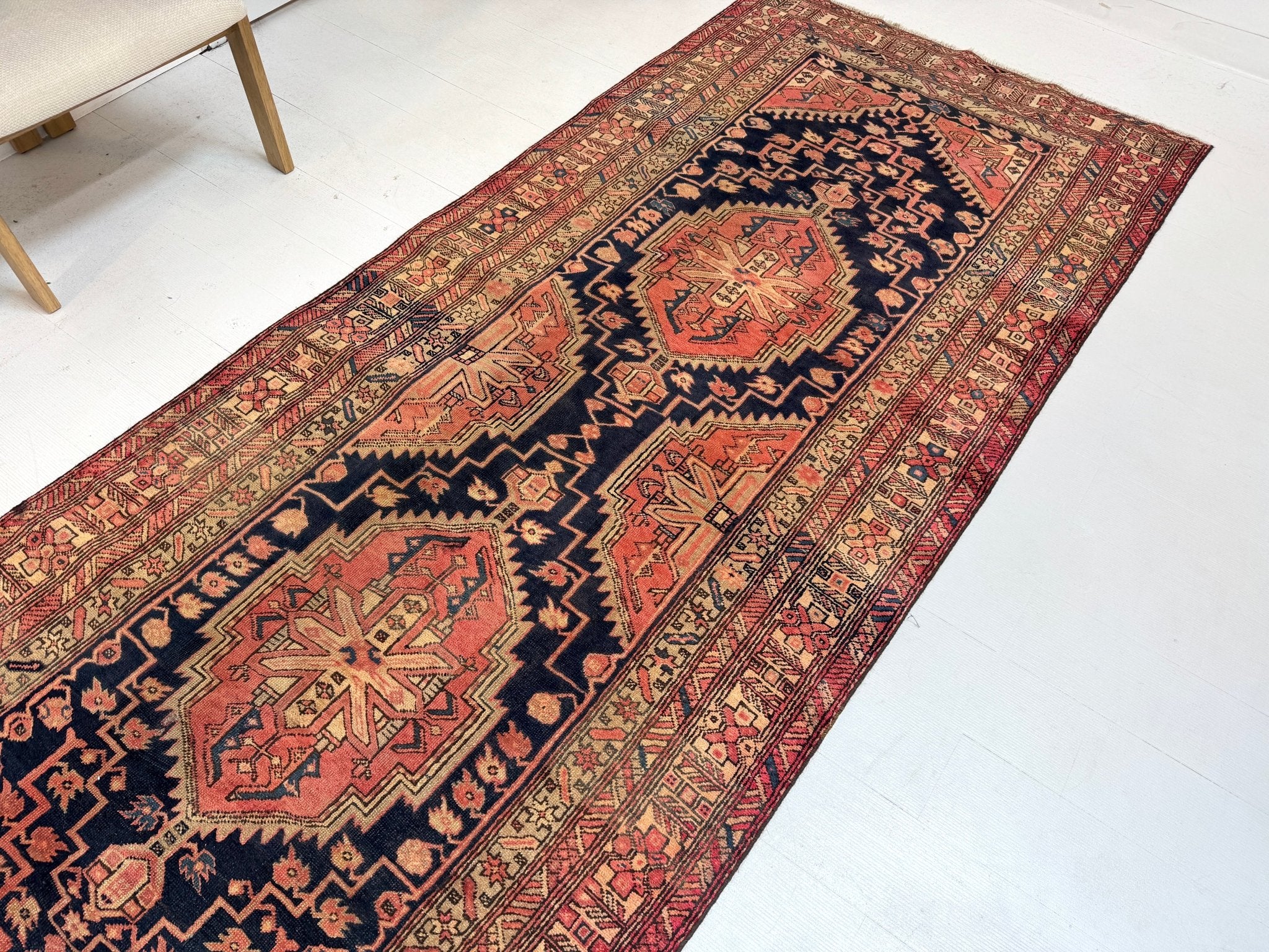 Persian Azerbaijani Runner Rug | 4' 1” x 10' 3" - Rug the Rock -