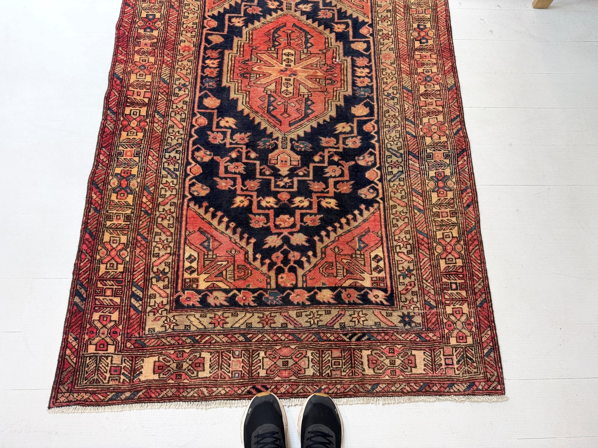 Persian Azerbaijani Runner Rug | 4' 1” x 10' 3" - Rug the Rock -