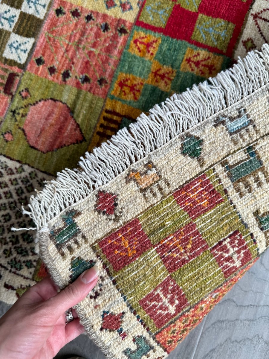Persian Gabbeh Rug | 2' 10" x 3' 10" - Rug the Rock
