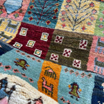 Persian Gabbeh Rug | 2' 10" x 3' 10" - Rug the Rock