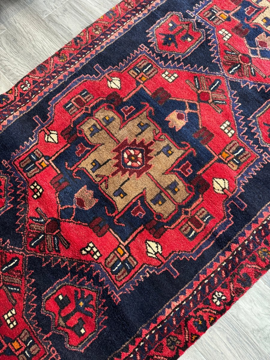 Persian Hamadan Runner Rug | 3' 3" x 9' 10" - Rug the Rock