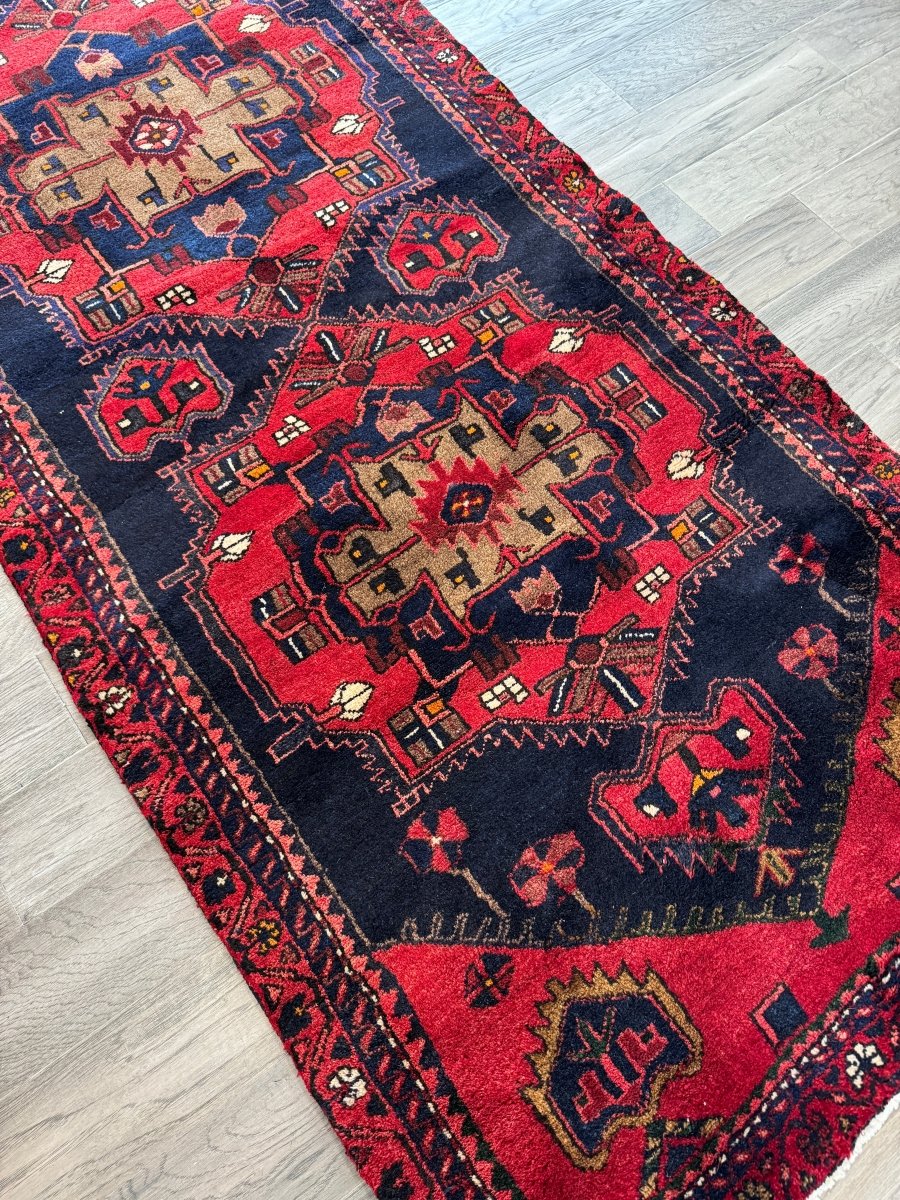 Persian Hamadan Runner Rug | 3' 3" x 9' 10" - Rug the Rock