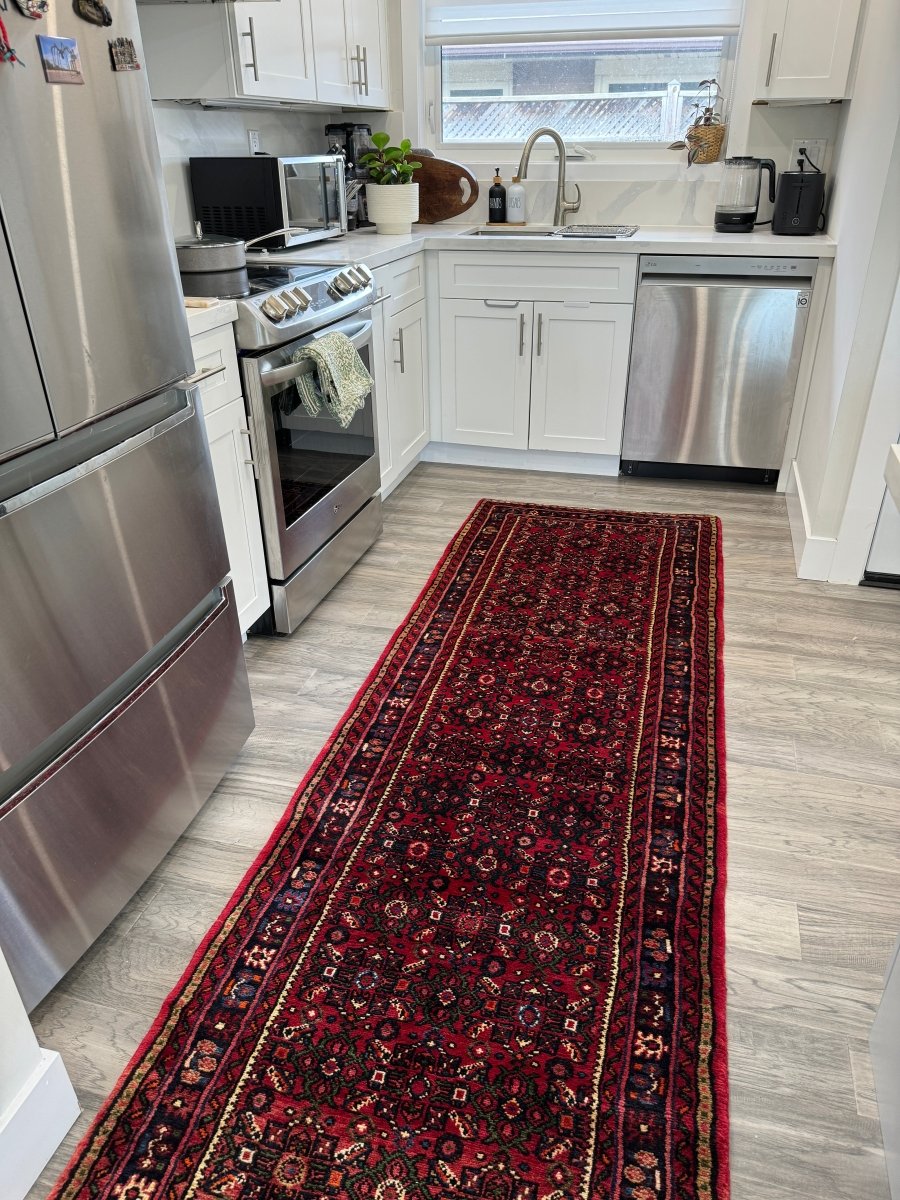 Persian Hosseinabad Runner Rug | 2' 11" x 9' 10" - Rug the Rock