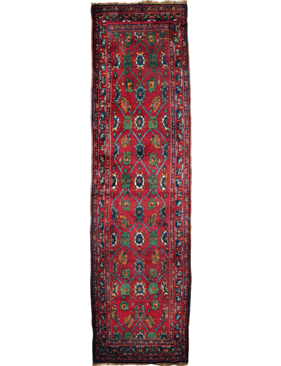 Persian Kurdish Bidjar Runner Rug | 3' 8" x 13' 5" - Rug the Rock -