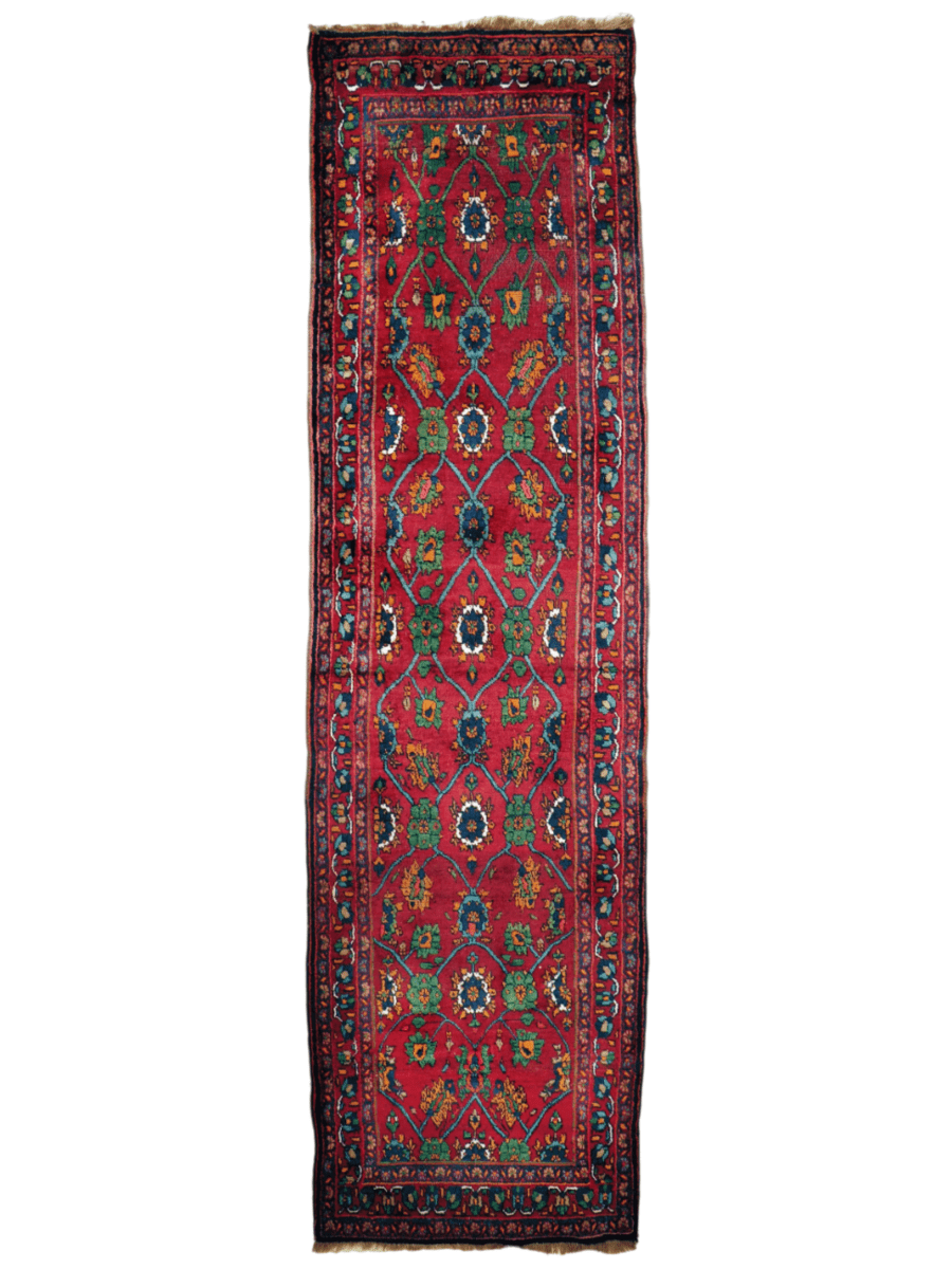 Persian Kurdish Bidjar Runner Rug | 3' 8" x 13' 5" - Rug the Rock -