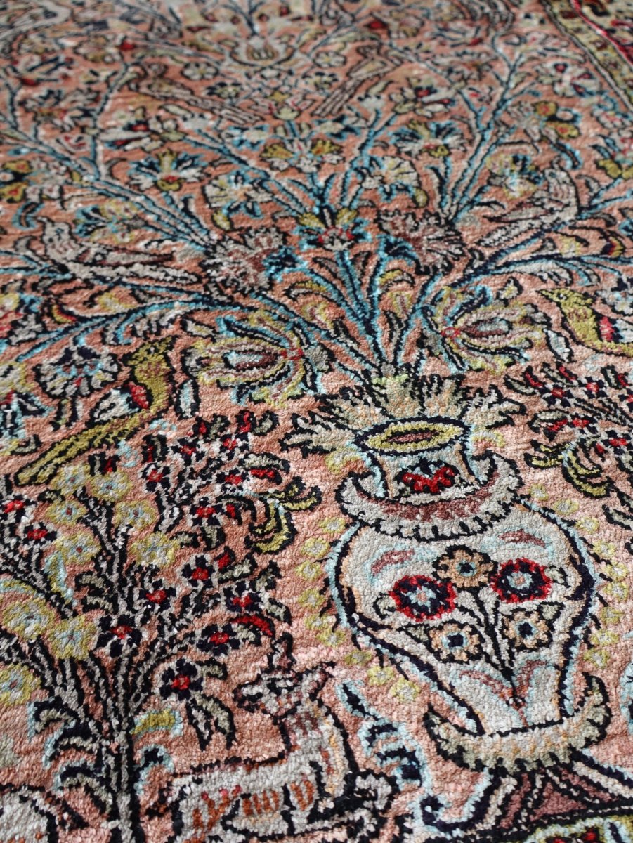 Persian Qum Pure Silk Rug | 2' 7" x 4' 3" - Rug the Rock -