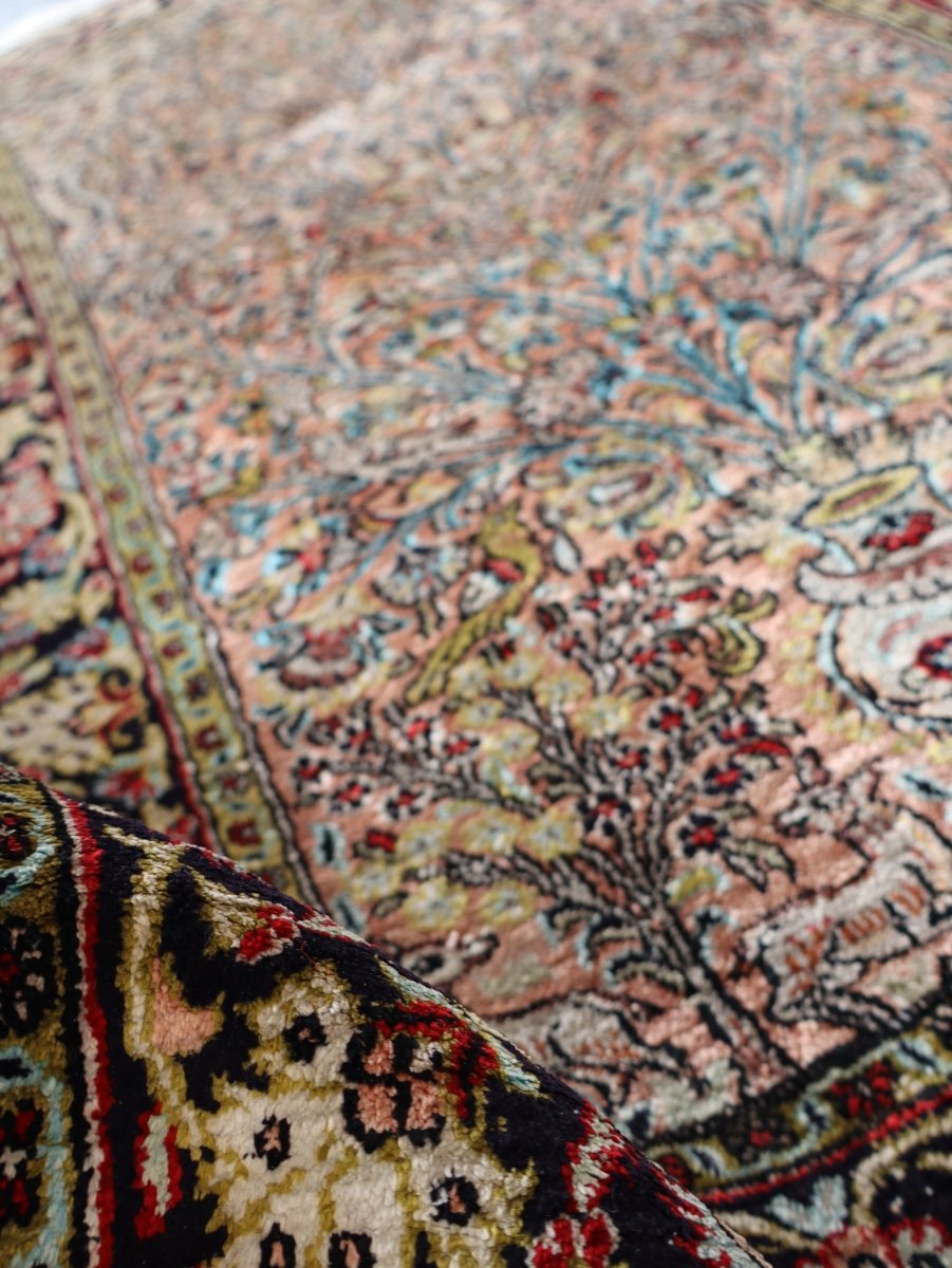 Persian Qum Pure Silk Rug | 2' 7" x 4' 3" - Rug the Rock -
