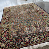 Persian Qum Pure Silk Rug | 2' 7" x 4' 3" - Rug the Rock -