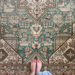 Persian Tabriz Heriz Rug | 6' 6" x 9' 6" - Rug the Rock