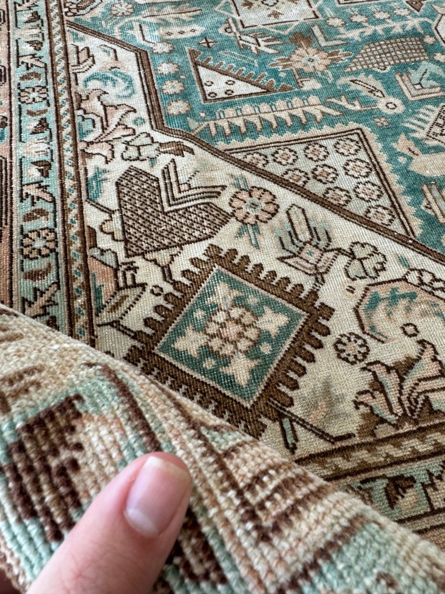 Persian Tabriz Heriz Rug | 6' 6" x 9' 6" - Rug the Rock