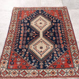 Persian Yalameh Rug | 3' 1” x 4' 6" - Rug the Rock -