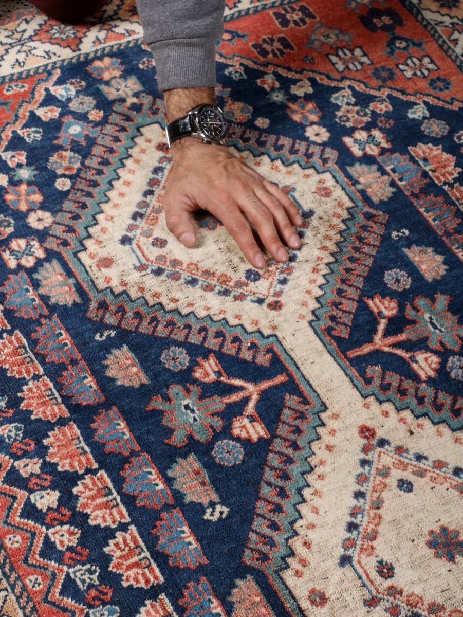 Persian Yalameh Rug | 3' 1” x 4' 6" - Rug the Rock -
