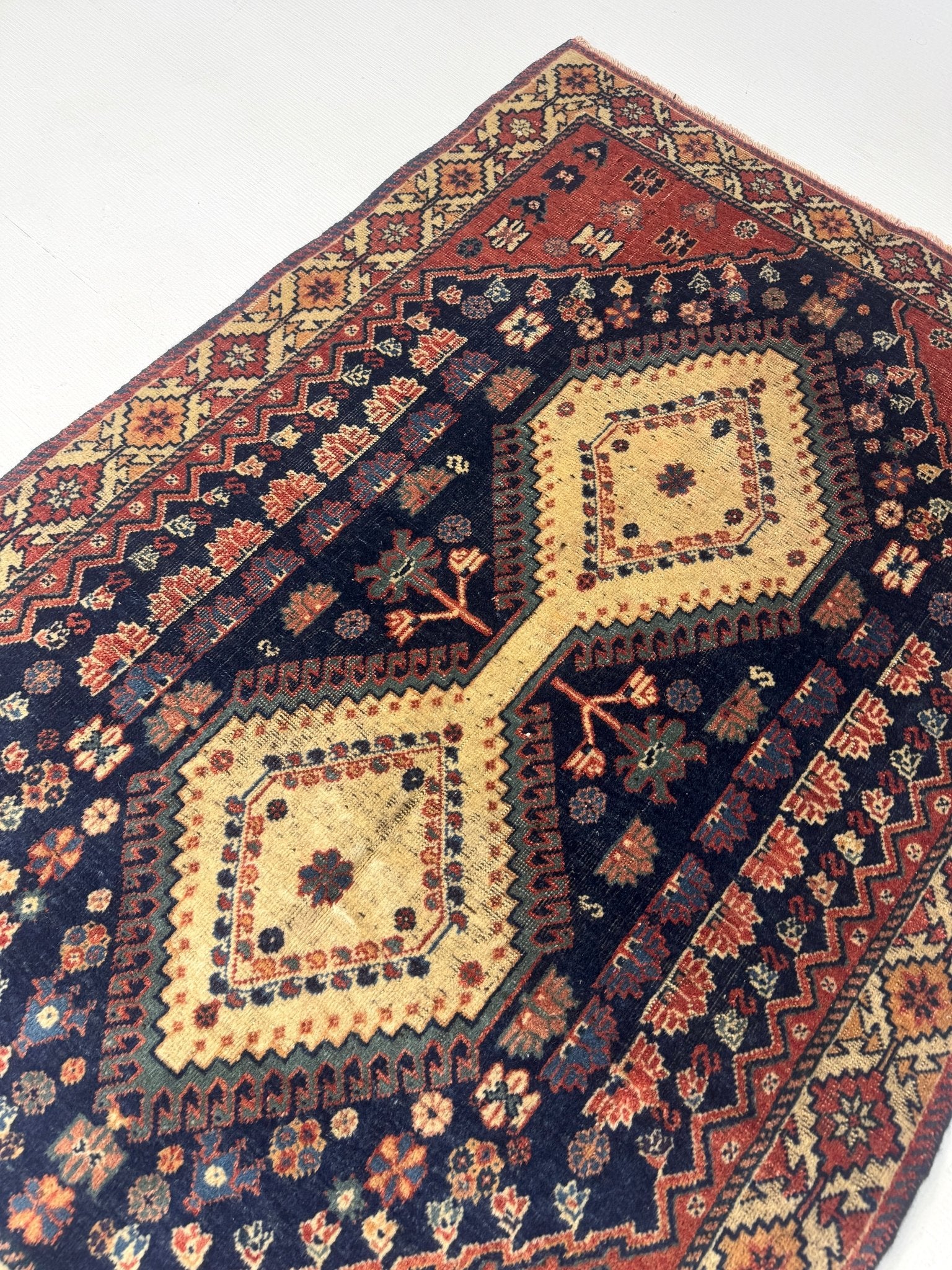Persian Yalameh Rug | 3' 1” x 4' 6" - Rug the Rock - availableSmall Rugs < 3' x 5'