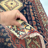 Persian Yalameh Rug | 3' 1” x 4' 6" - Rug the Rock - availableSmall Rugs < 3' x 5'