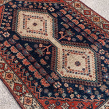 Persian Yalameh Rug | 3' 1” x 4' 6" - Rug the Rock -