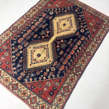 Persian Yalameh Rug | 3' 1” x 4' 6" - Rug the Rock - availableSmall Rugs < 3' x 5'