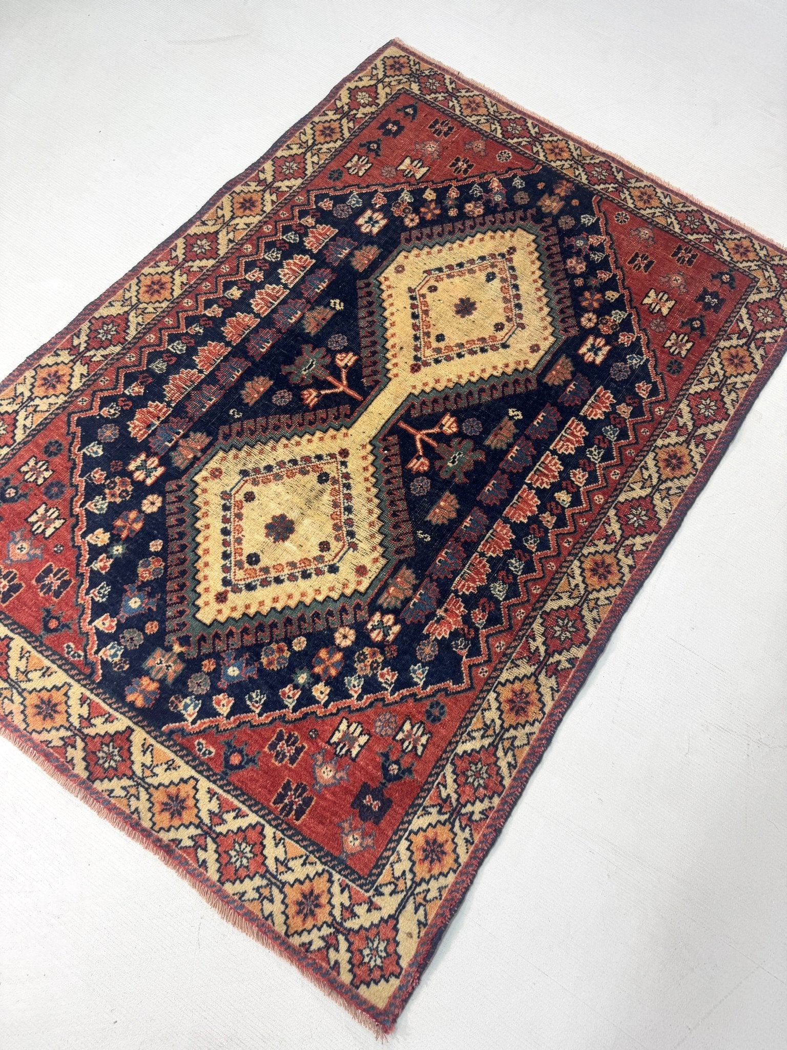 Persian Yalameh Rug | 3' 1” x 4' 6" - Rug the Rock - availableSmall Rugs < 3' x 5'
