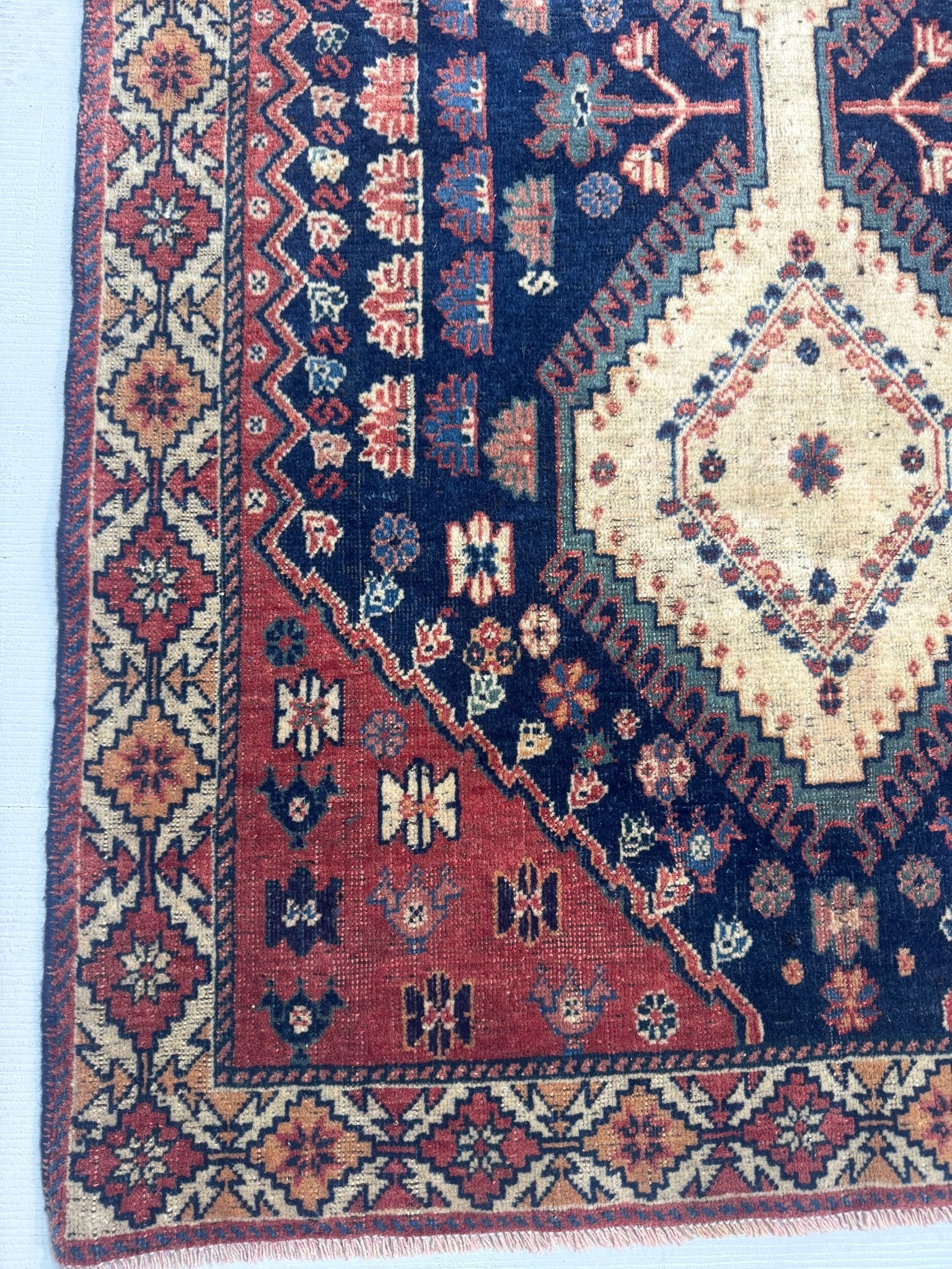 Persian Yalameh Rug | 3' 1” x 4' 6" - Rug the Rock - availableSmall Rugs < 3' x 5'