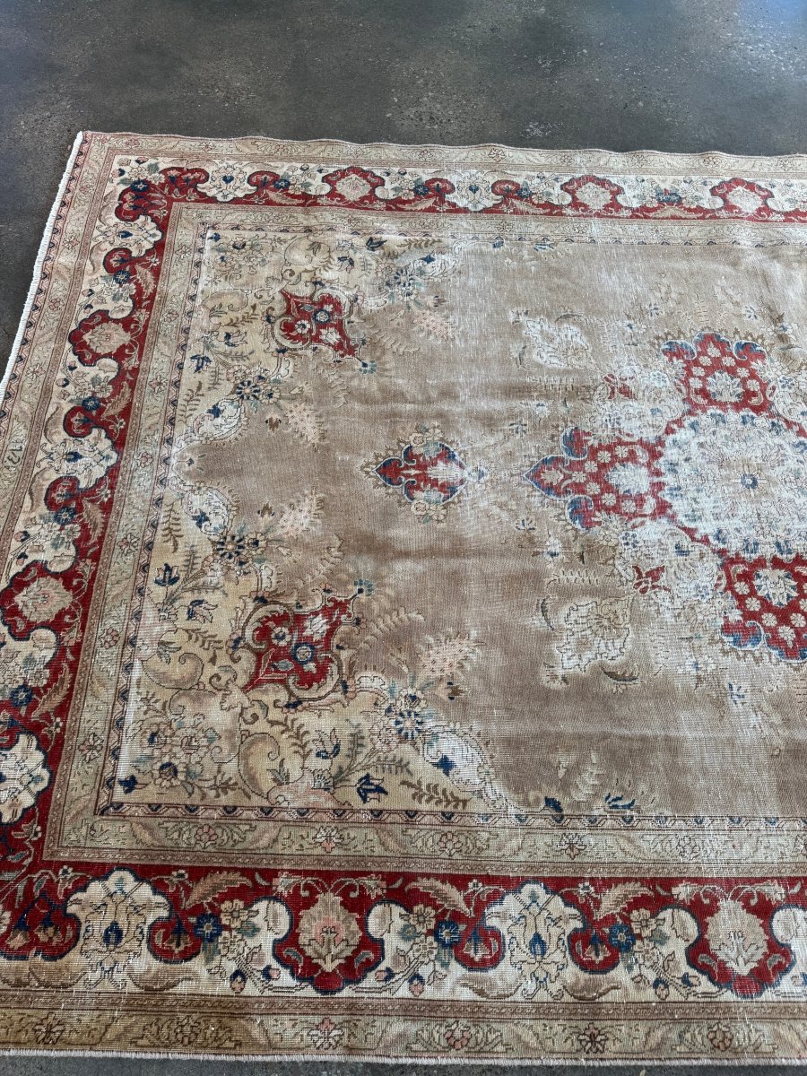 Vintage Tabriz Rug | 7' 5"x11' 4" - Rug the Rock