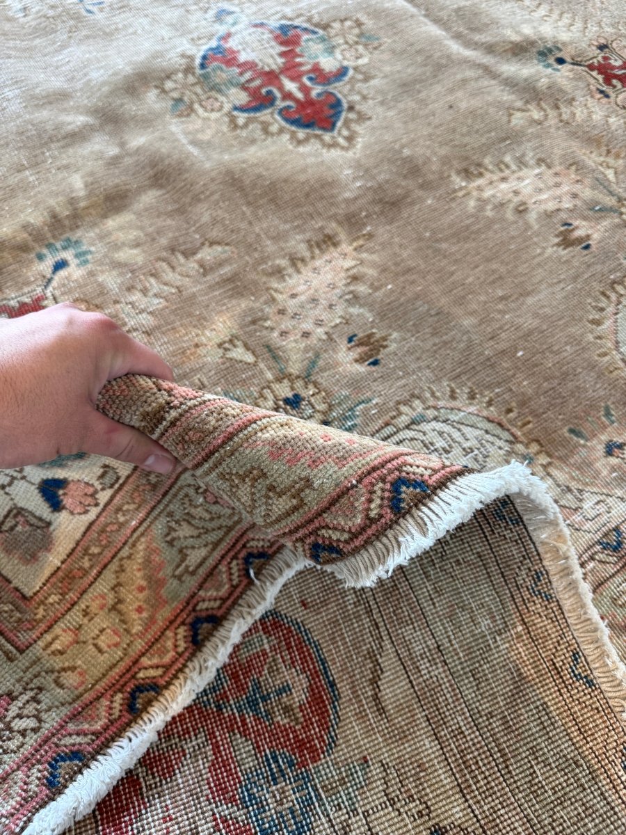 Vintage Tabriz Rug | 7' 5"x11' 4" - Rug the Rock