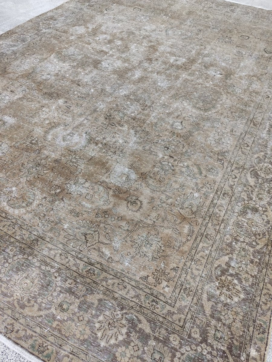 Vintnge Tabriz Rug | 9' 2" x 12' 11" - Rug the Rock