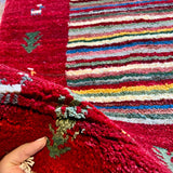 Gabbeh Rug | 3’7”x4’8” Rug the Rock