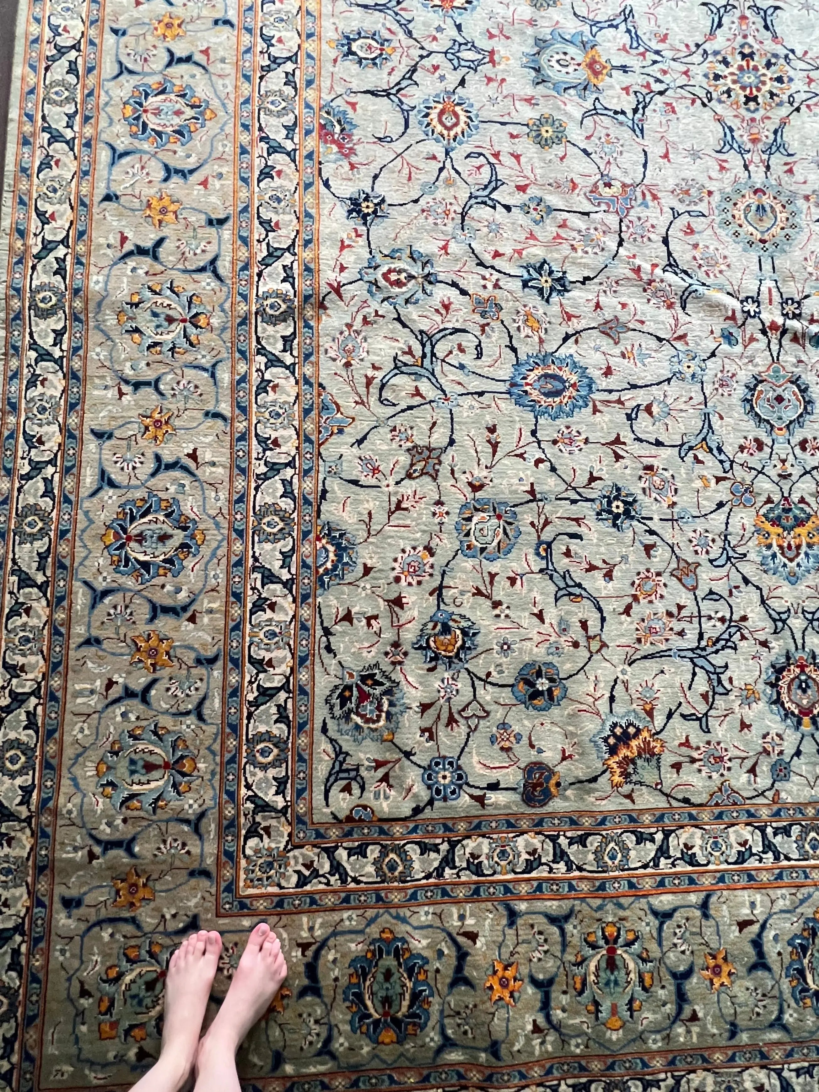 Persian Kashan Rug | 13’ 2” x 9’ 9” Rug the Rock