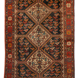 Antique Persian Khamseh Rug | 5' 9" x 4' 1" - Rug the Rock