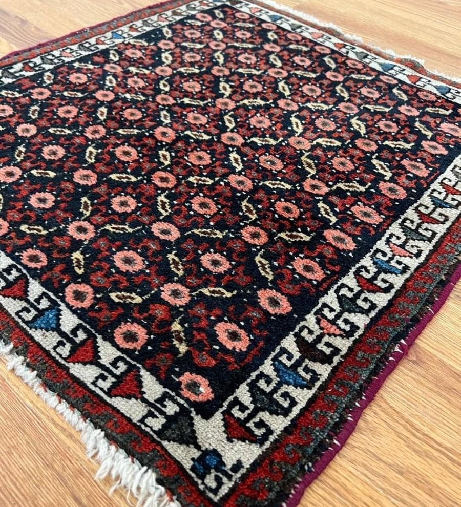 Antique Persian Malayer Rug | 2' 1" x 2' - Rug the Rock