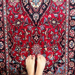 Persian Kashan Runner | 9' 10" x 2' 8" Rug the Rock