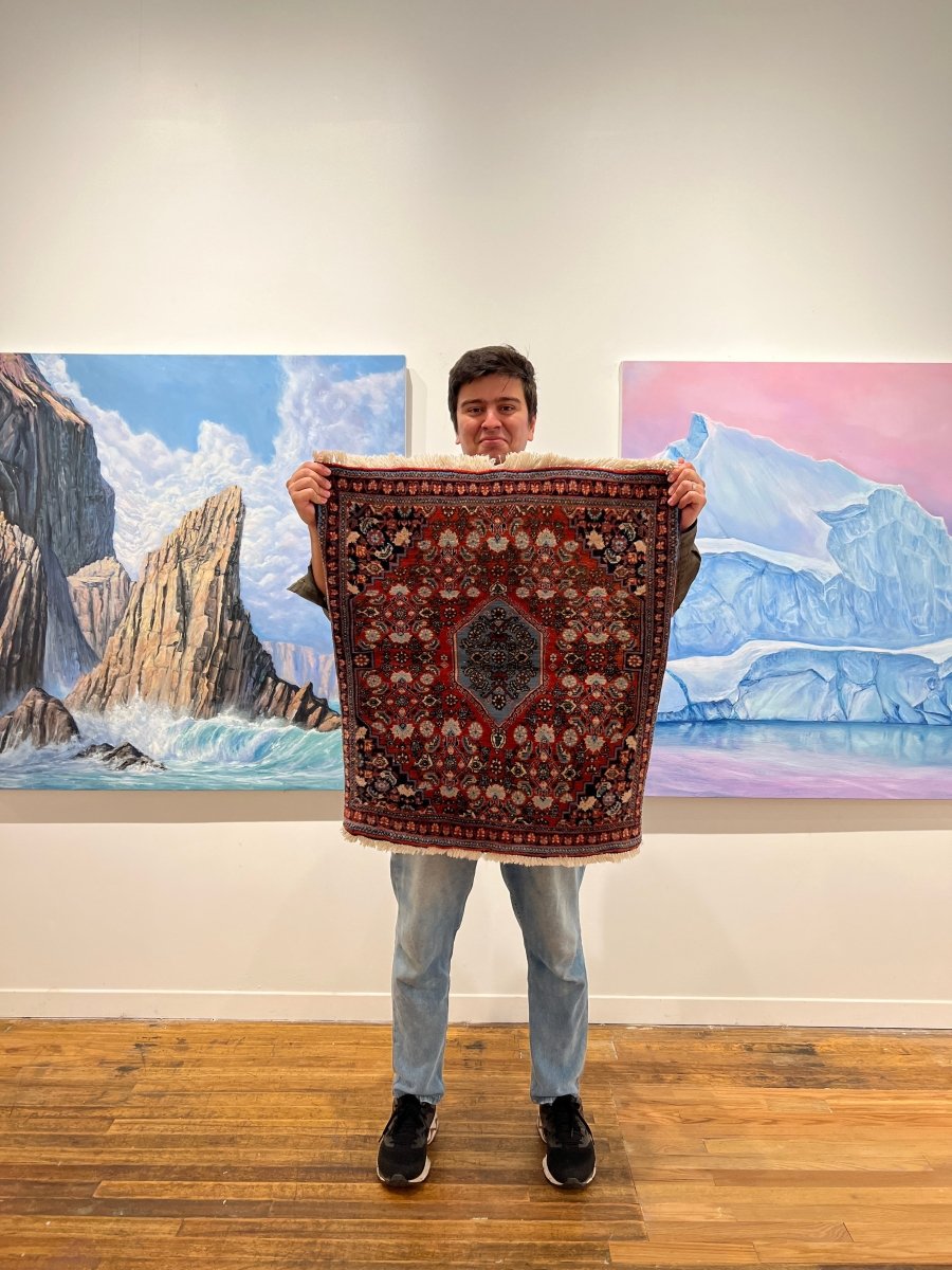 Persian Bijar Rug | 2' 4" x 2' 6" Rug the Rock