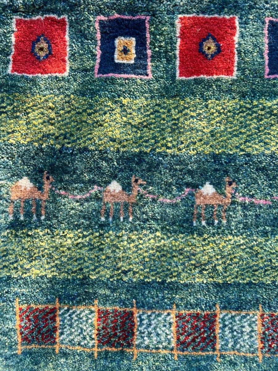 Persian Gabbeh Rug | 4' 1" x 2' 8" - Rug the Rock