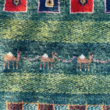 Persian Gabbeh Rug | 4' 1" x 2' 8" - Rug the Rock