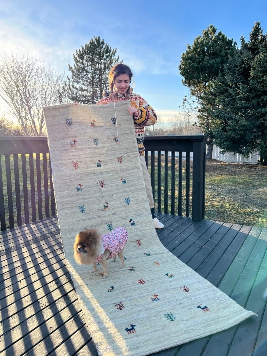 Persian Gabbeh Runner | 7' 9" x 2' 7" - Rug the Rock