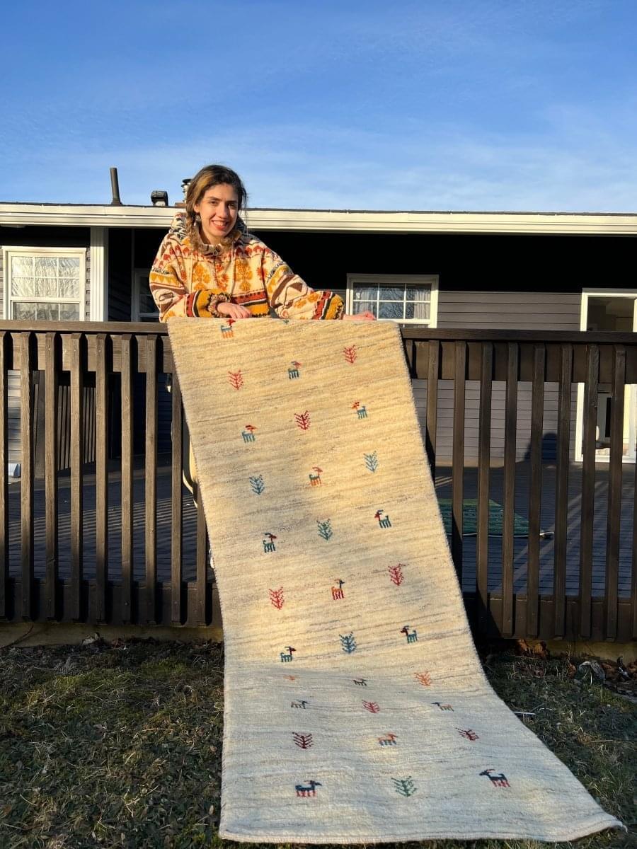 Persian Gabbeh Runner | 7' 9" x 2' 7" - Rug the Rock