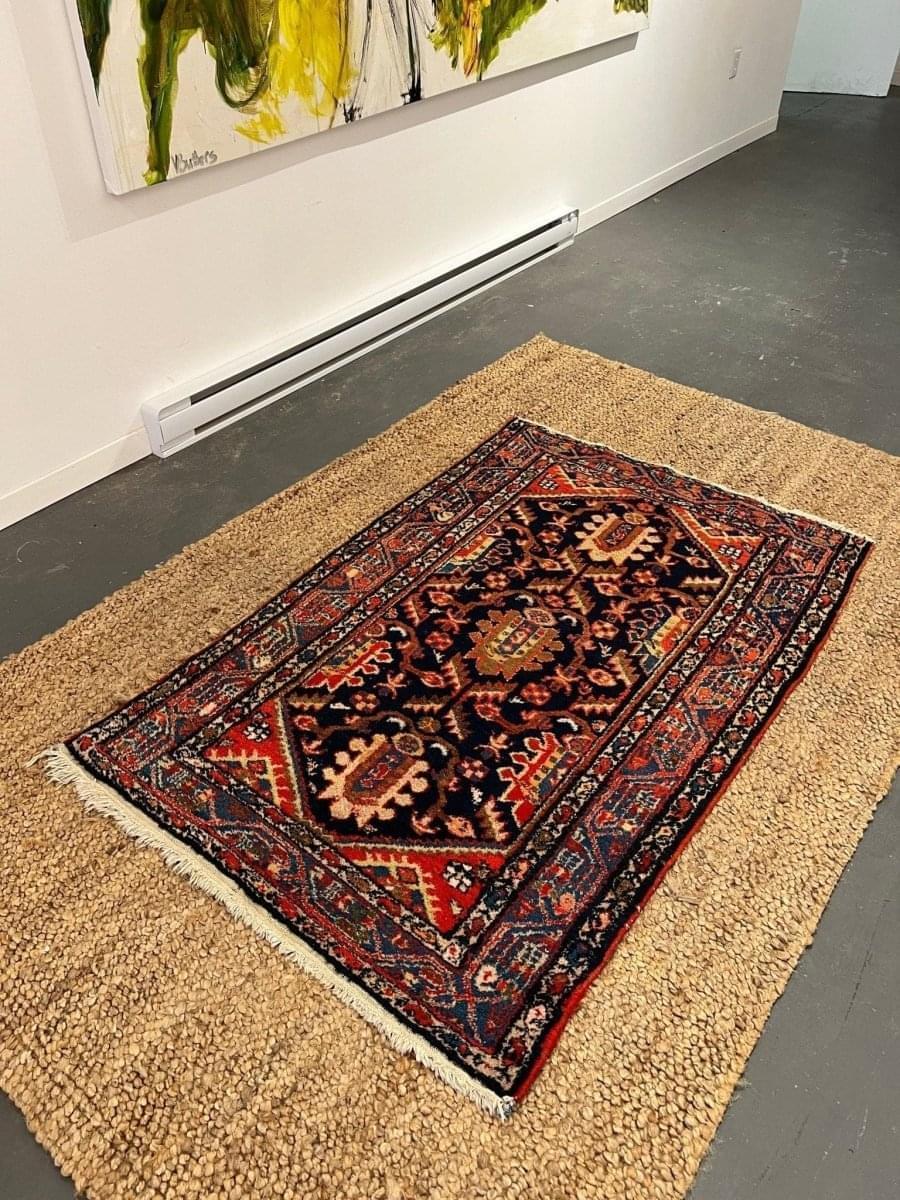 Persian Hamadan Rug | 5' 3" x 3' 4" - Rug the Rock