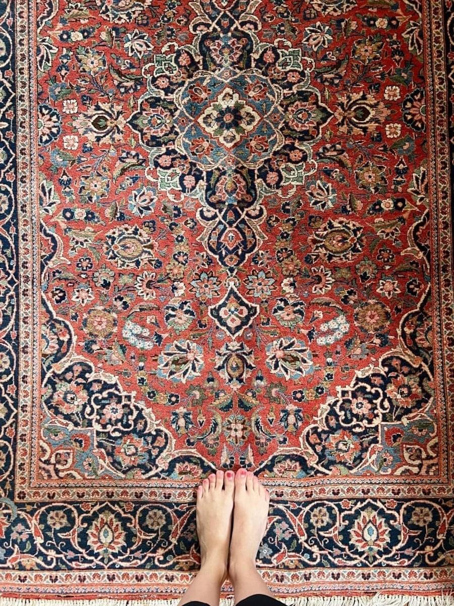 Persian Kashan Rug | 6' 7" x 4' 6" Rug the Rock