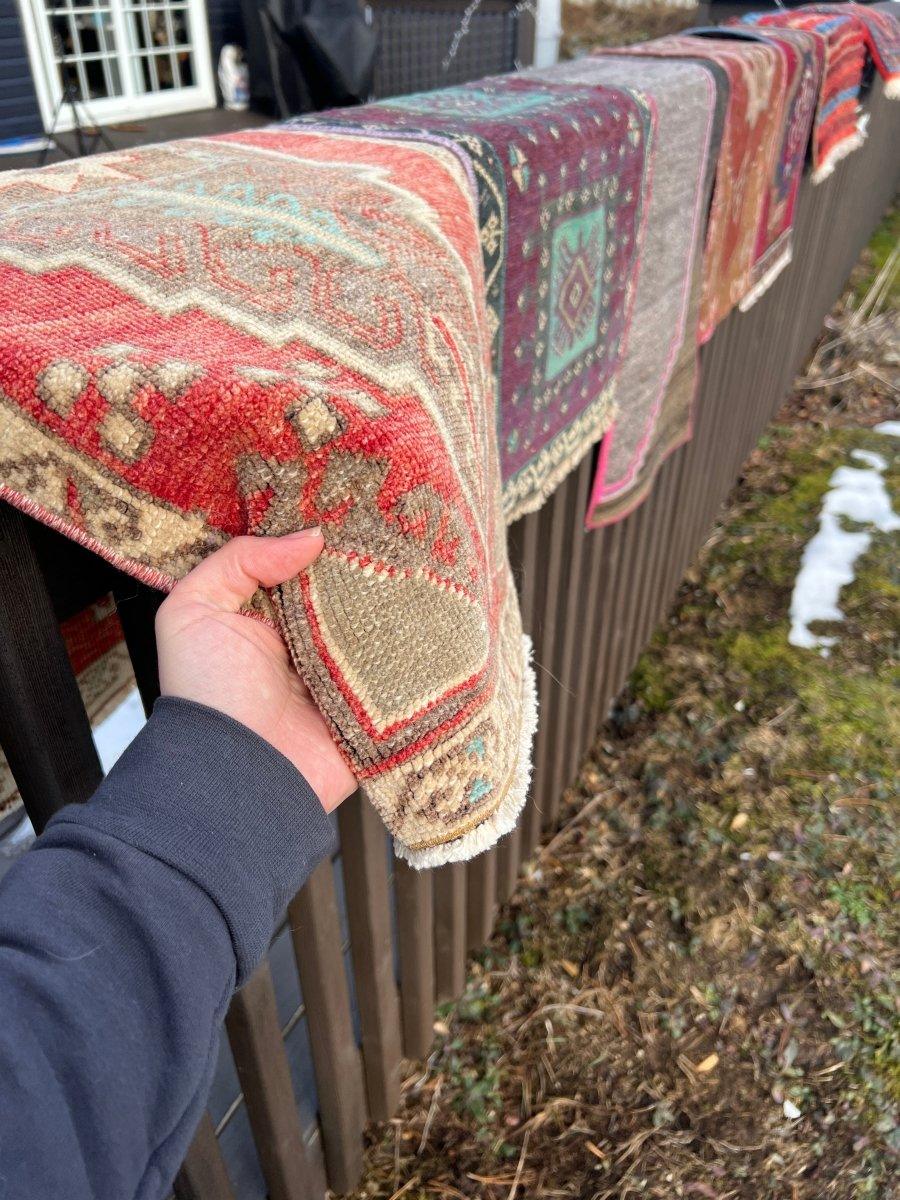 Turkish Mini Rug 1 | 1’ 8” x 3’ 2” Rug the Rock
