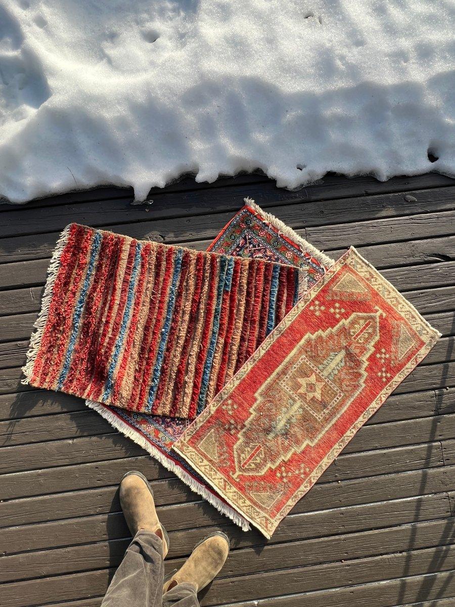 Turkish Mini Rug 1 | 1’ 8” x 3’ 2” Rug the Rock