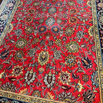 Wool and silk Qum rug|6’7”x4’6” Rug the Rock