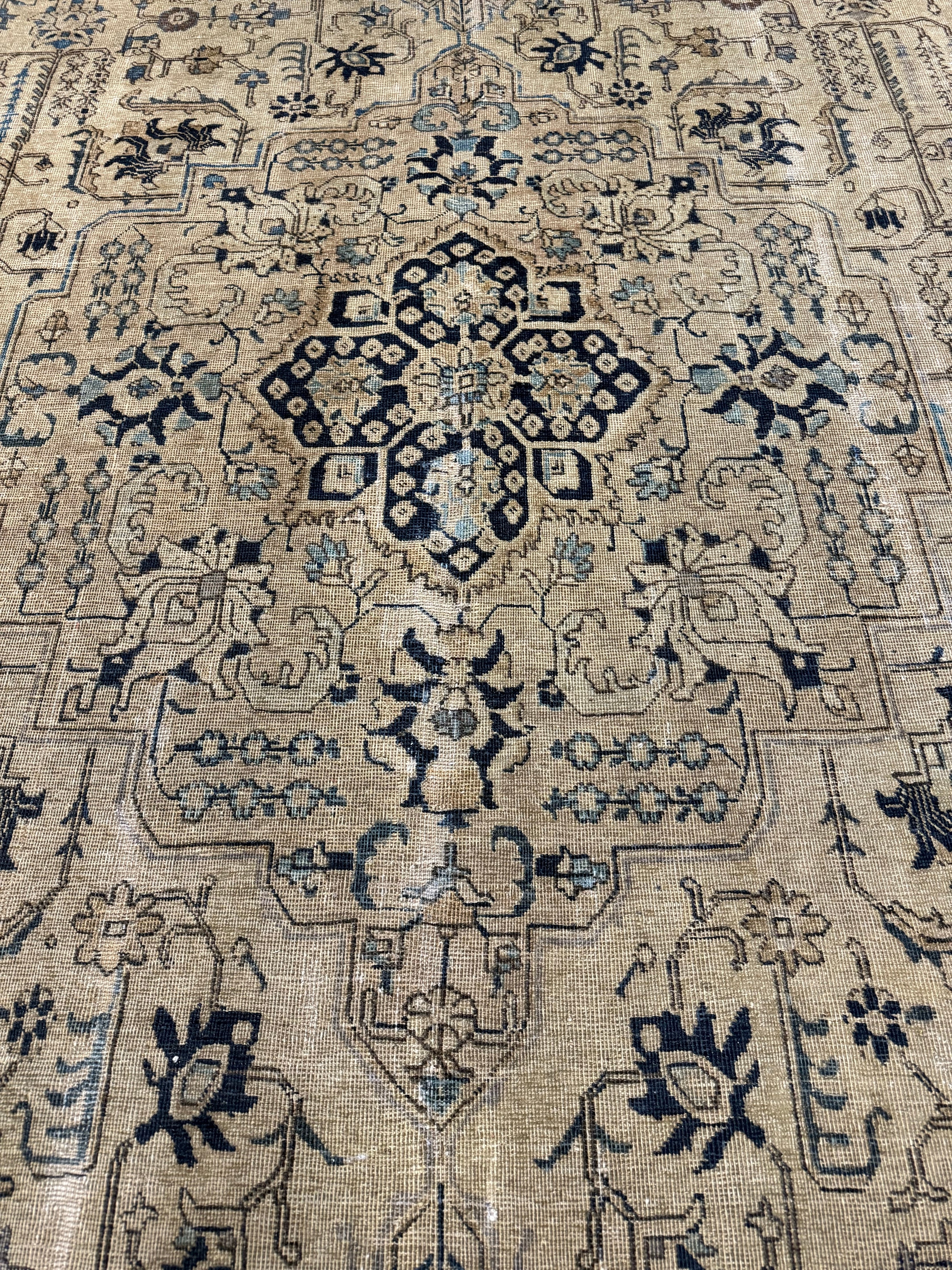 Vintage Tabriz Rug. Original rug photograph; SKU 0005; source IMG_7921.