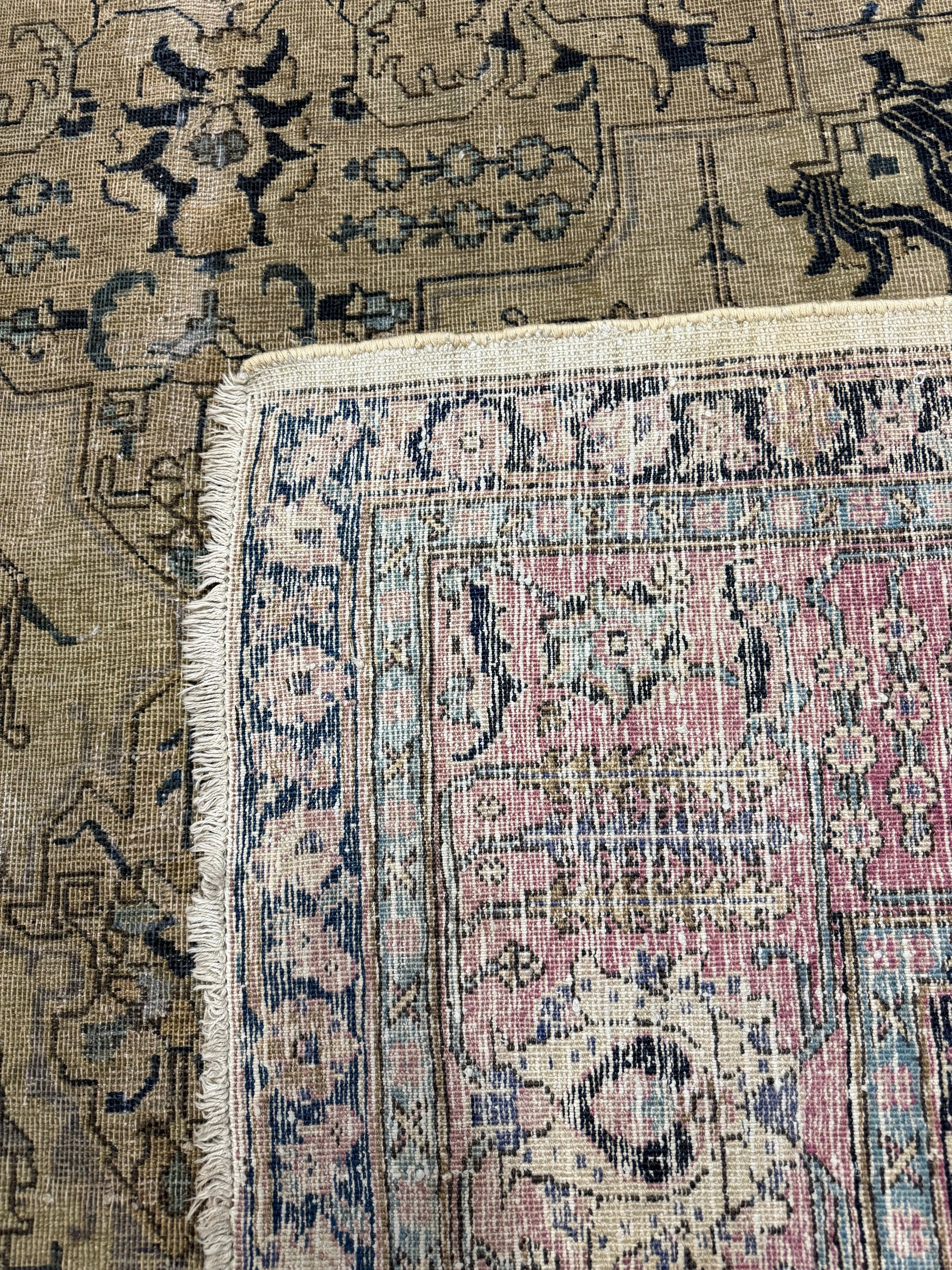 Vintage Tabriz Rug. Original rug photograph; SKU 0005; source IMG_7922.