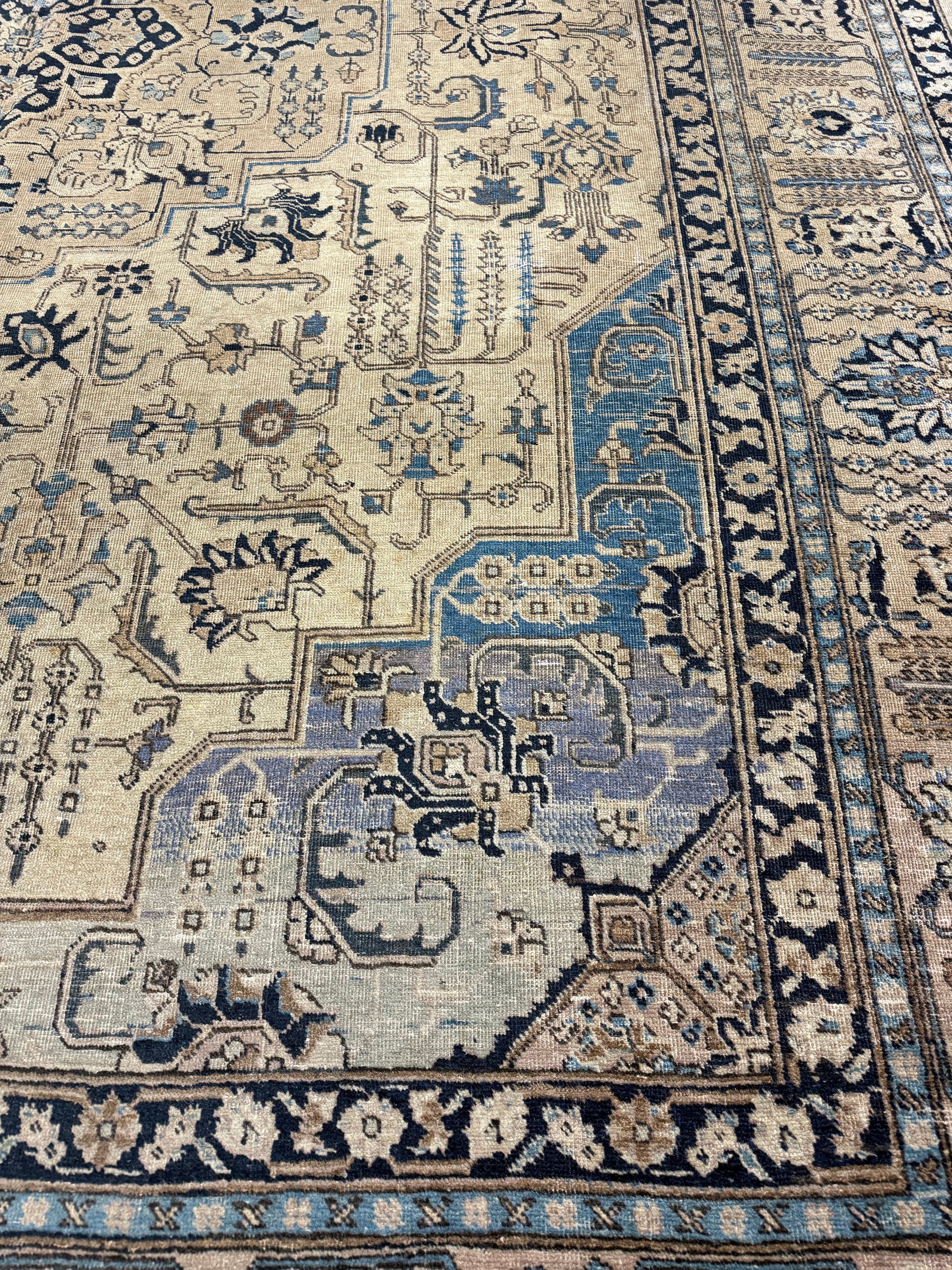 Vintage Tabriz Rug. Original rug photograph; SKU 0005; source IMG_7930.