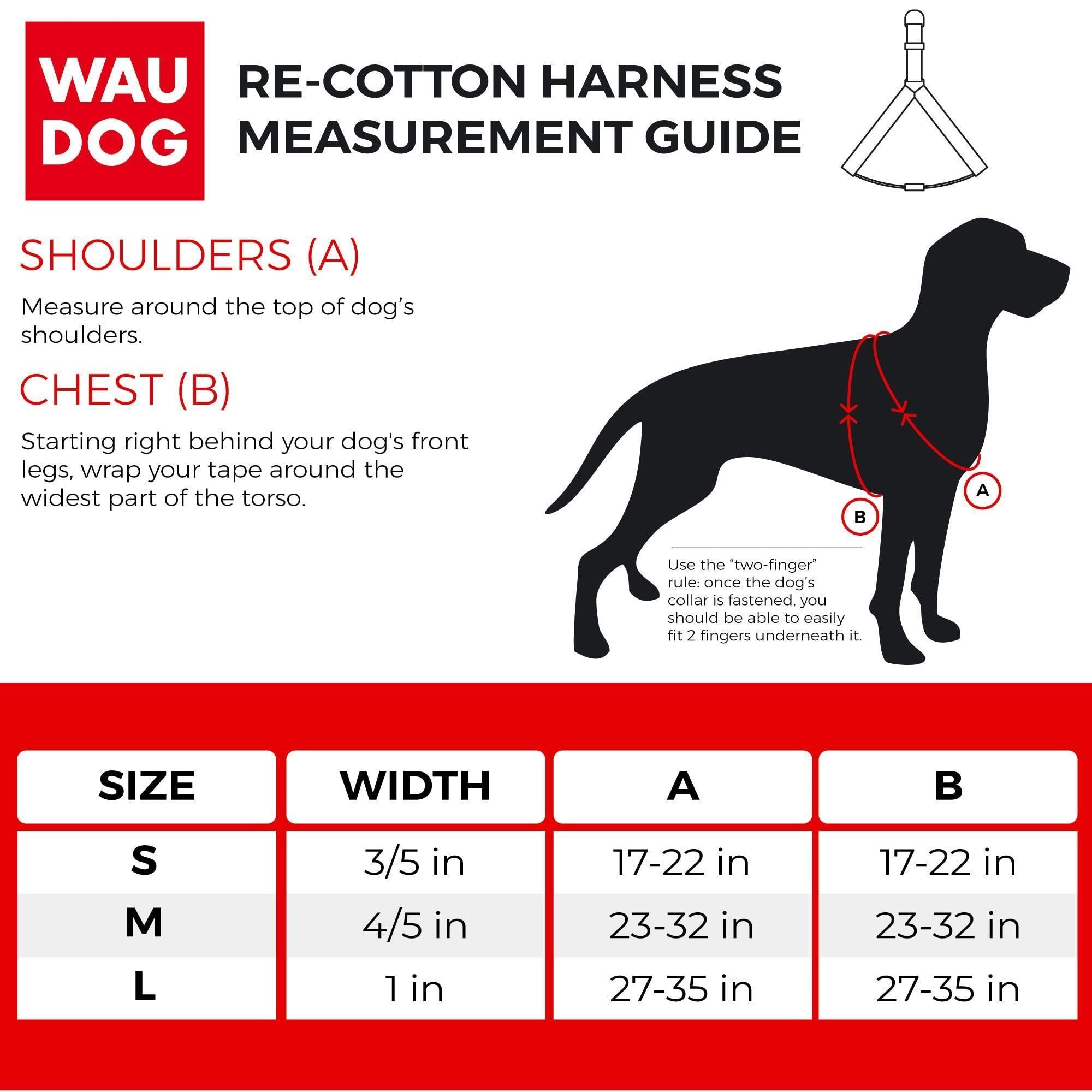 Brown Cotton Dog Harness Eco Friendly Adjustable for Large Dogs L Size 2735 in Rug the Rock