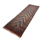 Afghan Runner, diagonal full view, hand-knotted wool pile. SKU 1.0010.