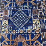 Vintage Afghan Wool Runner. Additional product photograph; SKU 101776; source IMG_7358.