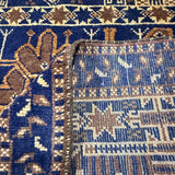 Vintage Afghan Wool Runner. Additional product photograph; SKU 101776; source IMG_7360.