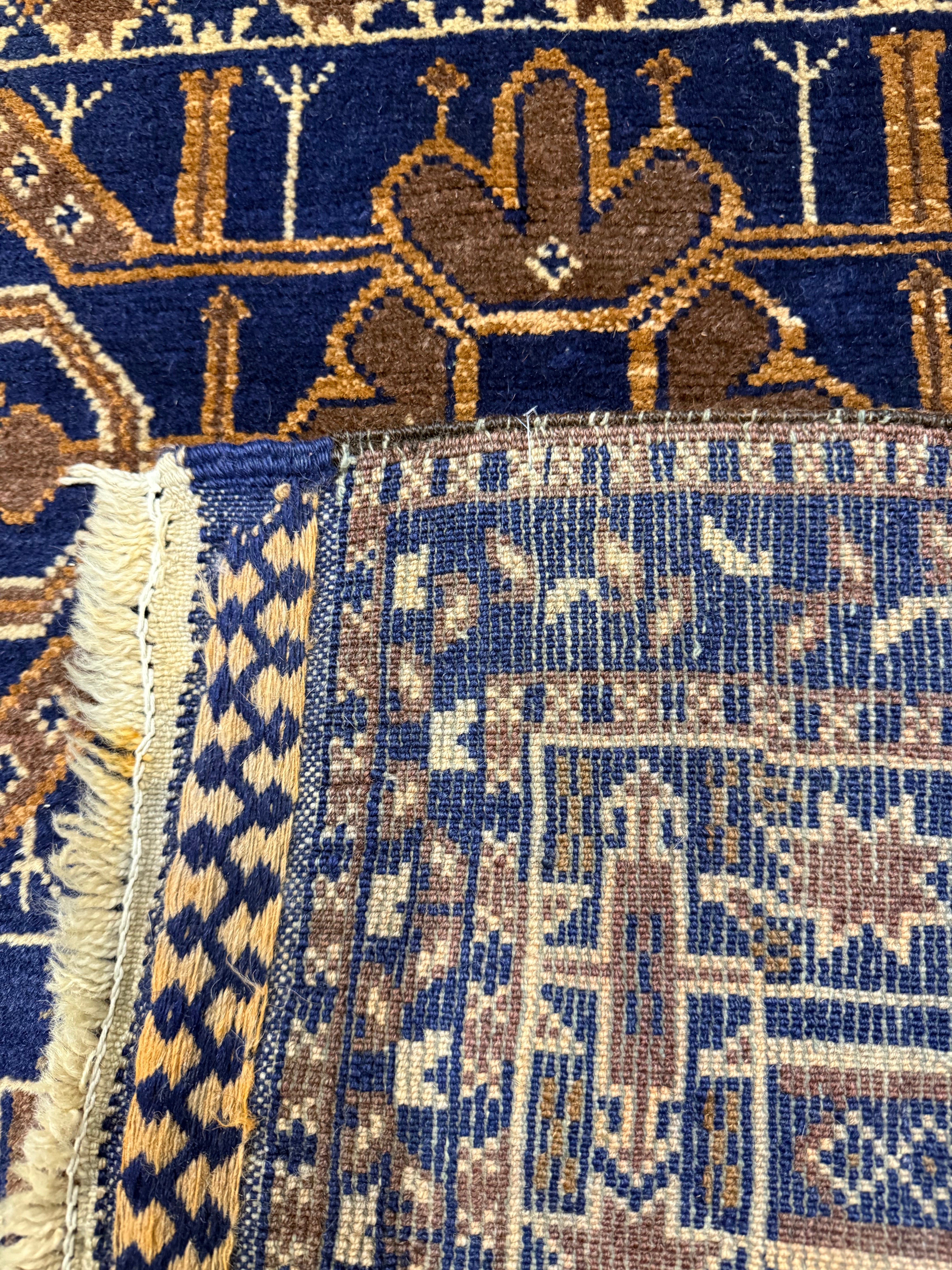 Vintage Afghan Wool Runner. Additional product photograph; SKU 101776; source IMG_7361.