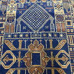 Vintage Afghan Wool Runner. Additional product photograph; SKU 101776; source IMG_7368.