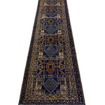 Vintage Afghan Wool Runner. Product photograph; SKU 101776; source IMG_7355.